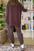 Charli Honeycomb Oversized Turtle Knit Chocolate